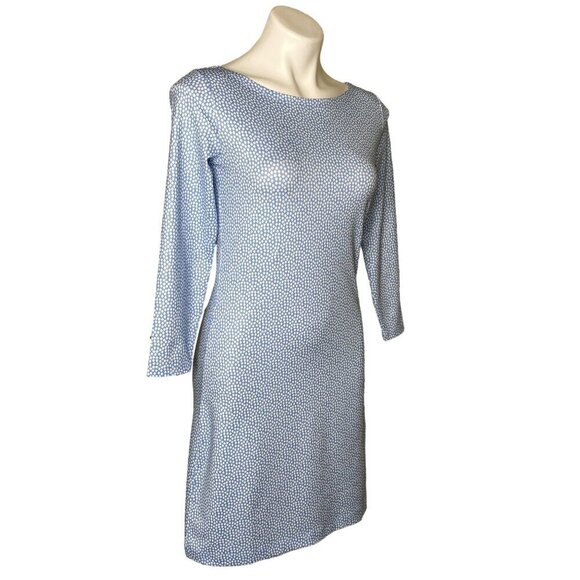 Vineyard Vines Sankaty Swing Dress, Blue White 3/4-Sleeves Women's Size XS - Picture 2 of 9